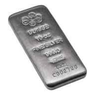 10 oz Silver Bar (Varied Condition, Any Mint)