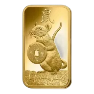 100g PAMP Gold Bar - Lunar Rat