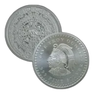 5 oz Aztec Calendar Silver Round