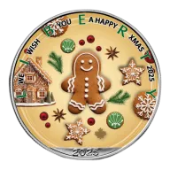 2025 Gingerbread Man Colour American Eagle Silver Bullion Coin
