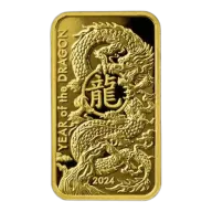 2024 1 oz Asahi Gold Bar - Lunar Dragon