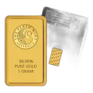 1g Perth Mint Gold Minted Bars