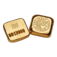 1 oz Gold Bar Bullion Cast - The Perth Mint