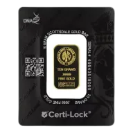 Scottsdale Mint 10g Gold Lion Bar in Certilock
