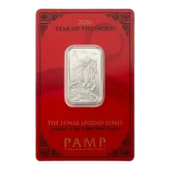 10 gram PAMP Fortuna Silver Bar