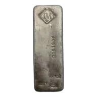 100oz Johnson Matthey Poured Vintage Silver Bar