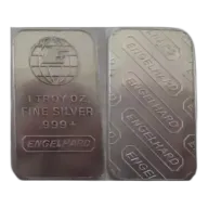 1oz Engelhard Silver Bar (Wide E Top of Globe)