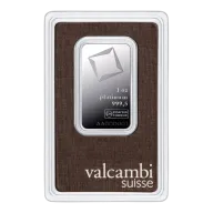 1 oz Valcambi Minted Platinum Bar