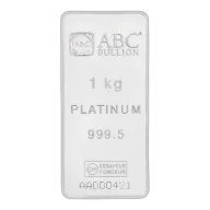 1kg Platinum ABC Minted Bar