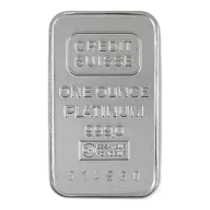 1 oz Credit Suisse Platinum Bar