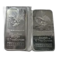 Pre-Owned 10 oz Engelhard Bar Silver Bar