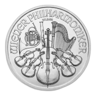 1 oz Austrian Silver Philharmonic BU Coin (Random Years)