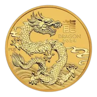2024 1/10oz Australian Perth Mint Gold Lunar III: Year of the Dragon