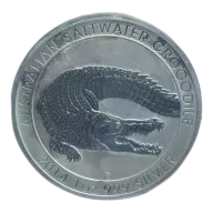 Pre-Owned 1 oz Saltwater Crocodile Silver Coin
