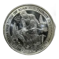 2000 1 oz Silver From the Mind of Man All Things Are Possible Rounds