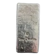 10 oz Academy Poured Silver Bar - Vintage