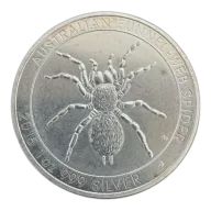 Pre-Owned 1 oz Funnel Web Spider Silver Coin
