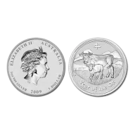 2009 1 oz Australian Perth Mint Silver Lunar: Year of the Ox