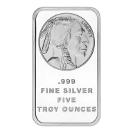 5 oz Buffalo Silver Bar | Silvertowne Mint