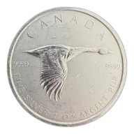 2020 Canada 2 oz $10 Silver Canadian Goose (Various Condition)