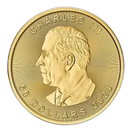 1 oz Canadian Gold Maple Leaf Coin (Random Date) (BU) (.9999)