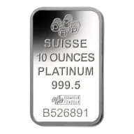 10oz PAMP Platinum Bar - Fortuna