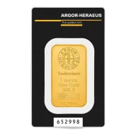 1oz Argor-Heraeus Gold Bar