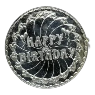 1 oz Silver Happy Birthday Round