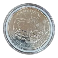 2013 1 oz Canadian Silver Pronghorn Antelope Coin (Toned)