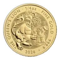 1/4 Tudor Beasts Queens Lion Gold Coin | 2026