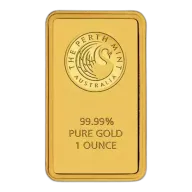 1oz Australian Perth Mint gold bar - minted