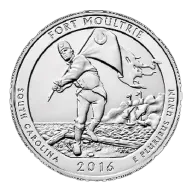 2016 Fort Moultrie ATB 5 oz Coin - America The Beautiful