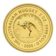Any Year 2oz Bullion Nugget / Kangaroo Coin