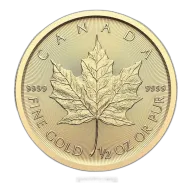 1/2 oz Canadian Gold Maple Leaf (Random Year)