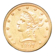 $10 U.S. Gold Liberty AU