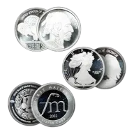 1/2 oz Silver Round (Various Brands, .999, BU)