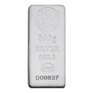 500g Silver Bar | Nadir Metal Rafineri