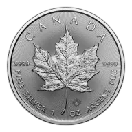 2025 1 OZ CANADIAN SILVER MAPLE LEAF