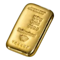 Metalor 100g Cast Gold Bar