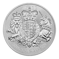 Royal Mint 10 oz Silver, British Royal Arms - Misc. Dated