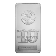10 oz Silver Walking Liberty Bar