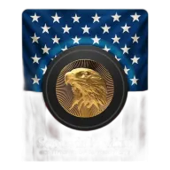 Scottsdale Mint 1oz Gold Eagle Stacker Round In Assay Card