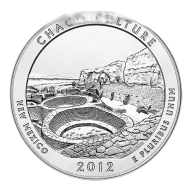 2012 5 oz America the Beautiful - Chaco Culture National Park Silver Coin Quarter