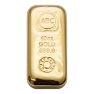 10 oz ABC Gold Cast Bar