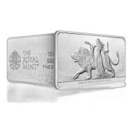 10 Oz Silver Royal Mint Una & Lion Bar (999.9)