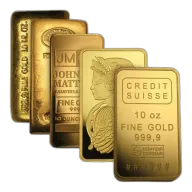 10 oz Gold Bar (Varied Mint)