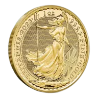 2023 1 oz British Gold Britannia Coin (BU, King Charles Obverse)