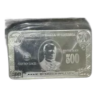 4 oz $500 McKinley Note Silver Bar