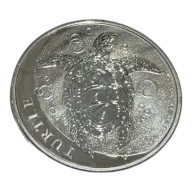 2014 Niue 1 oz Silver $2 Hawksbill Turtle (Milkspots)