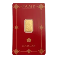 2.5 Gram PAMP Lucky Cat Gold Bar